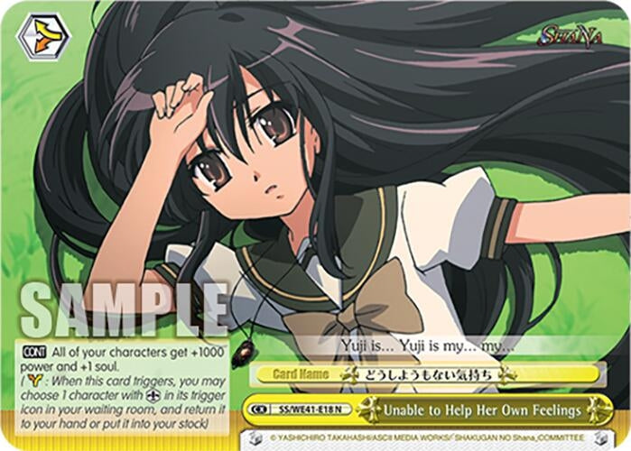 Unable to Help Her Own Feelings (4118) [SS] - Weiss Schwarz Single