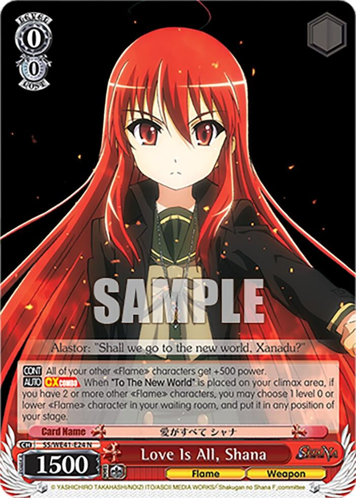 Love Is All Shana (4124) [SS] - Weiss Schwarz Single