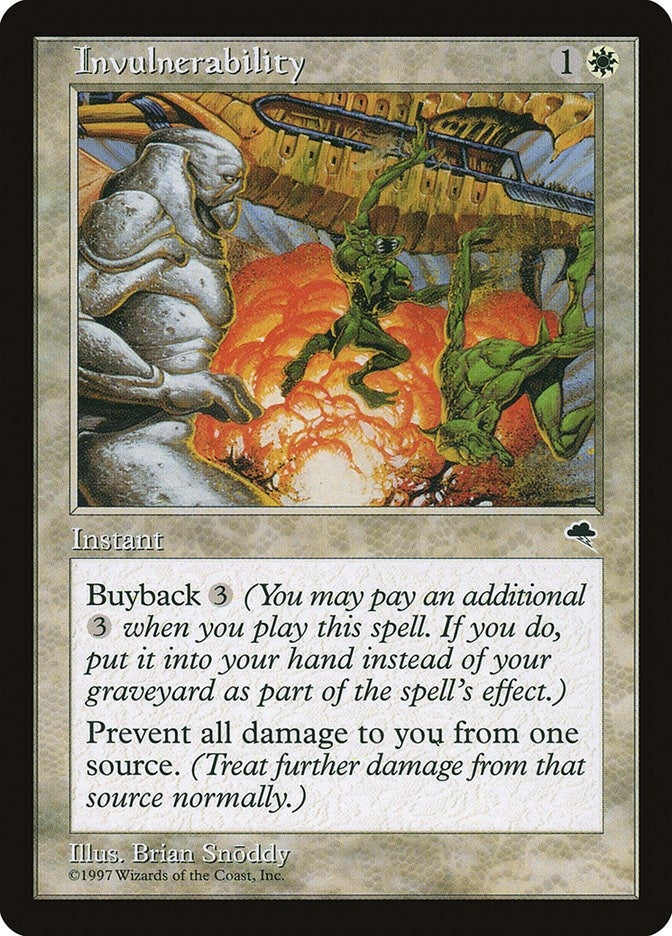 Invulnerability (25) [TMP] - MTG Single