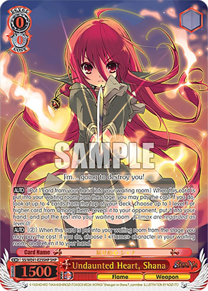 Undaunted Heart Shana (SHP) (4125) [SS] - Weiss Schwarz Single