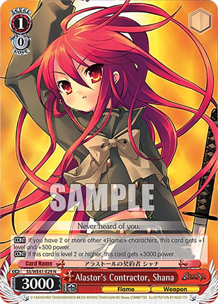 Alastor’s Contractor Shana (4129) [SS] - Weiss Schwarz Single
