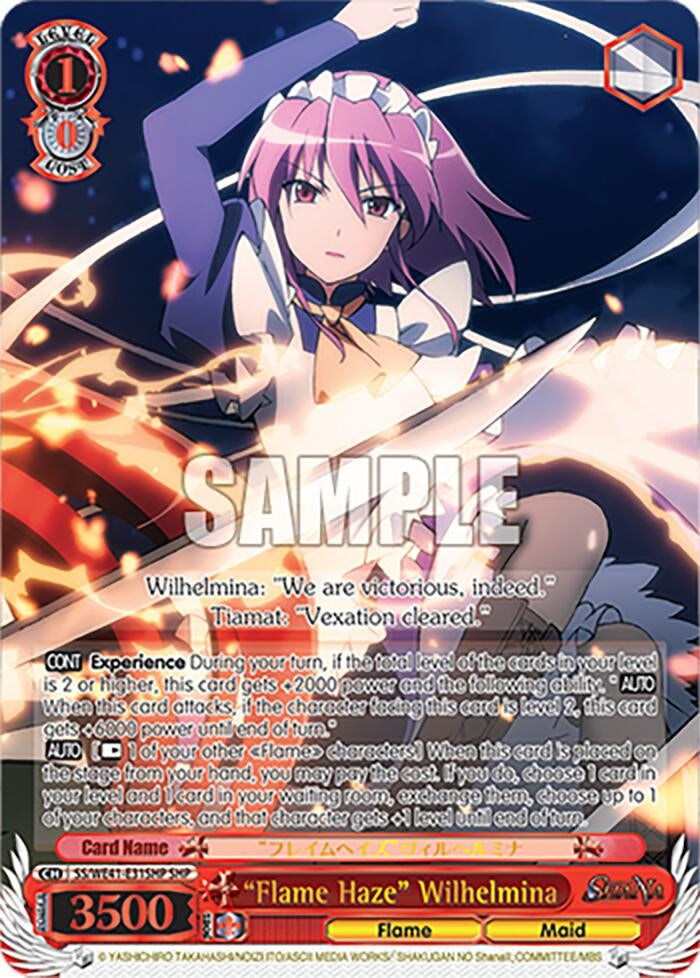 ’Flame Haze’ Wilhelmina (SHP) (4131) [SS] - Weiss Schwarz Single