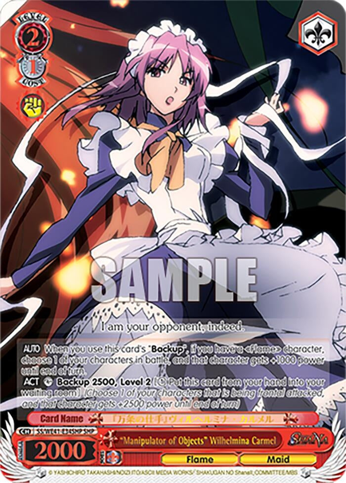 ’Manipulator of Objects’ Wilhelmina Carmel (SHP) (4134) [SS] - Weiss Schwarz Single
