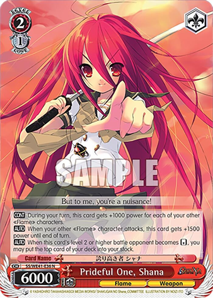 Prideful One Shana (4136) [SS] - Weiss Schwarz Single