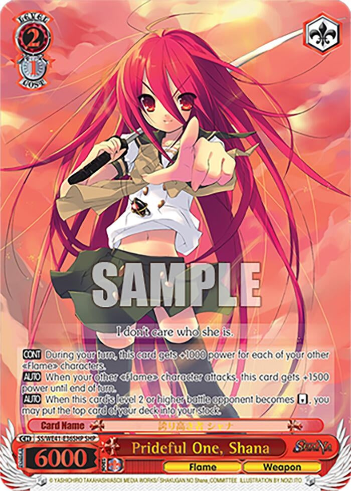 Prideful One Shana (SHP) (4136) [SS] - Weiss Schwarz Single