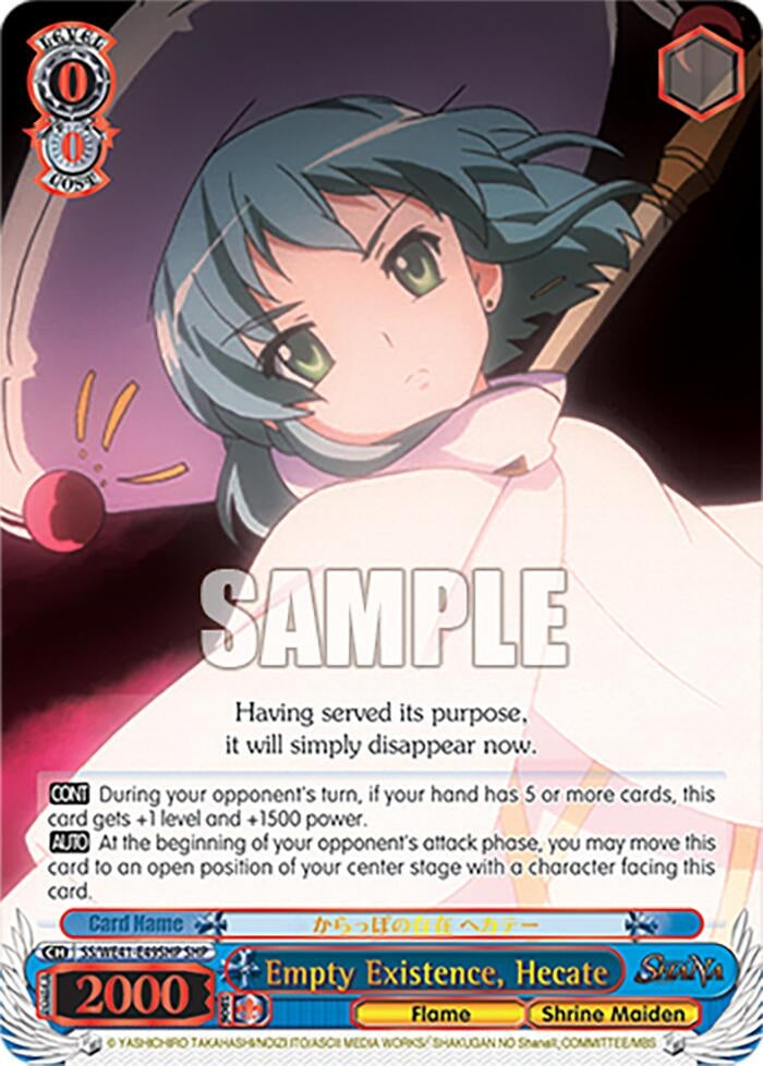 Empty Existence Hecate (SHP) (4149) [SS] - Weiss Schwarz Single