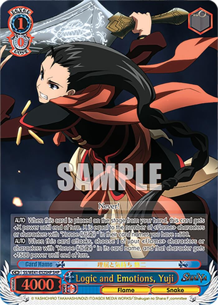 Logic and Emotions Yuji (SHP) (4152) [SS] - Weiss Schwarz Single
