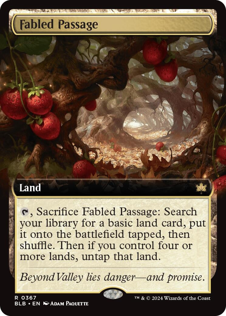 Fabled Passage (Extended Art) (367) [BLB] - MTG Single
