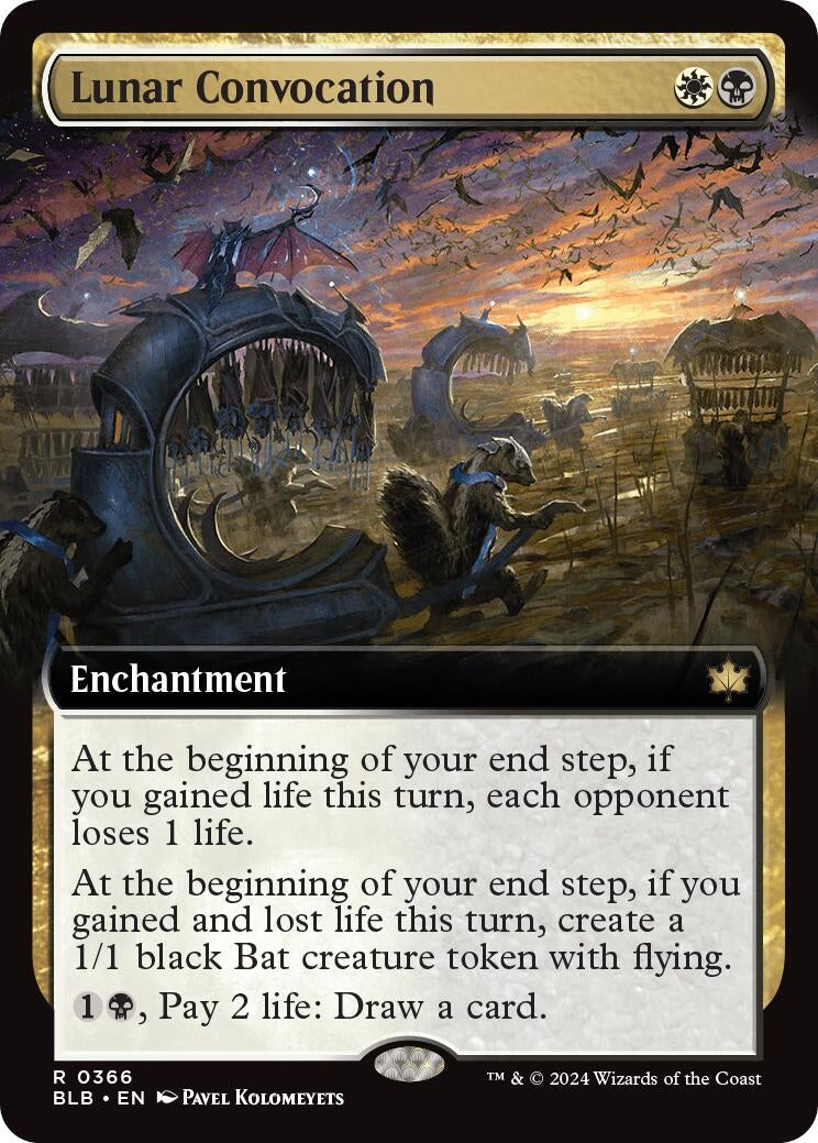 Lunar Convocation (Extended Art) (366) [BLB] - MTG Single