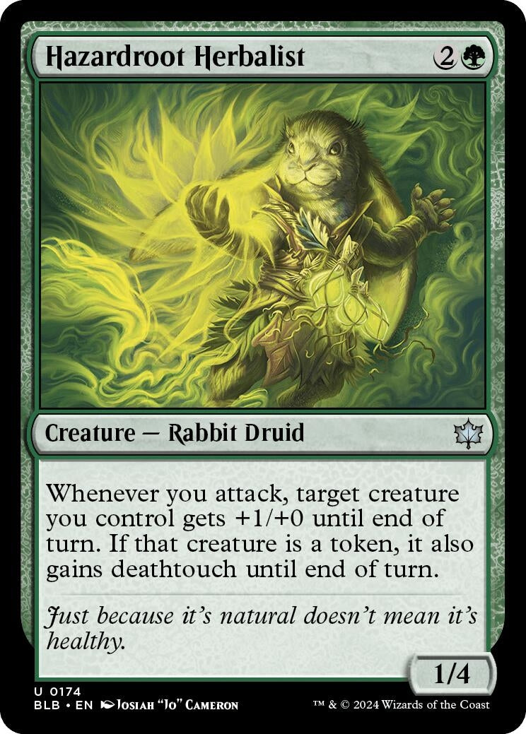Hazardroot Herbalist (174) [BLB] - MTG Single