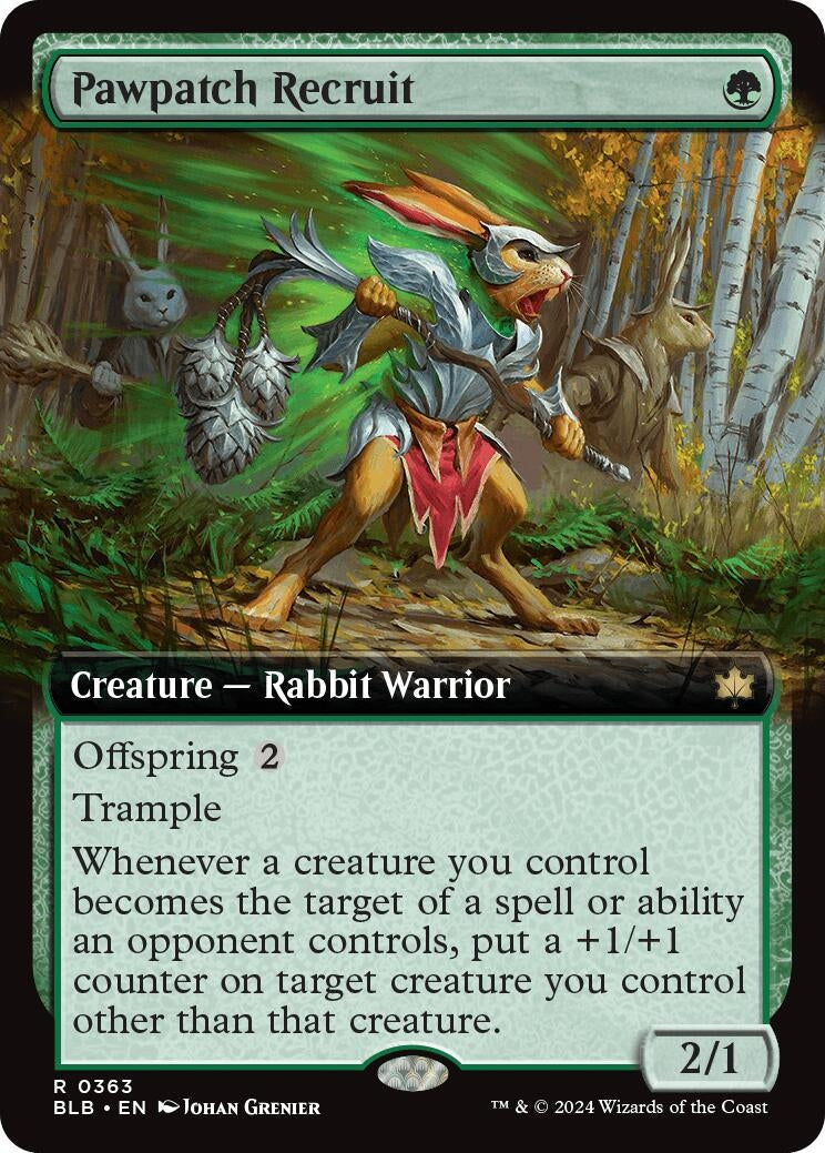 Pawpatch Recruit (Extended Art) (363) [BLB] - MTG Single