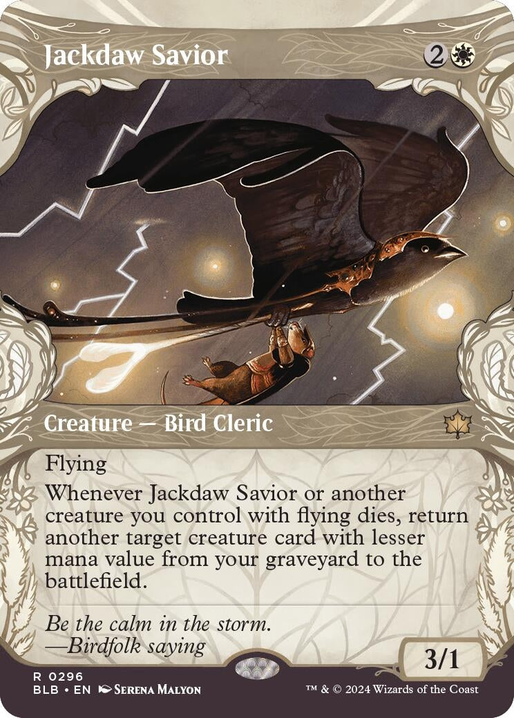Jackdaw Savior (Showcase) (296) [BLB] - MTG Single