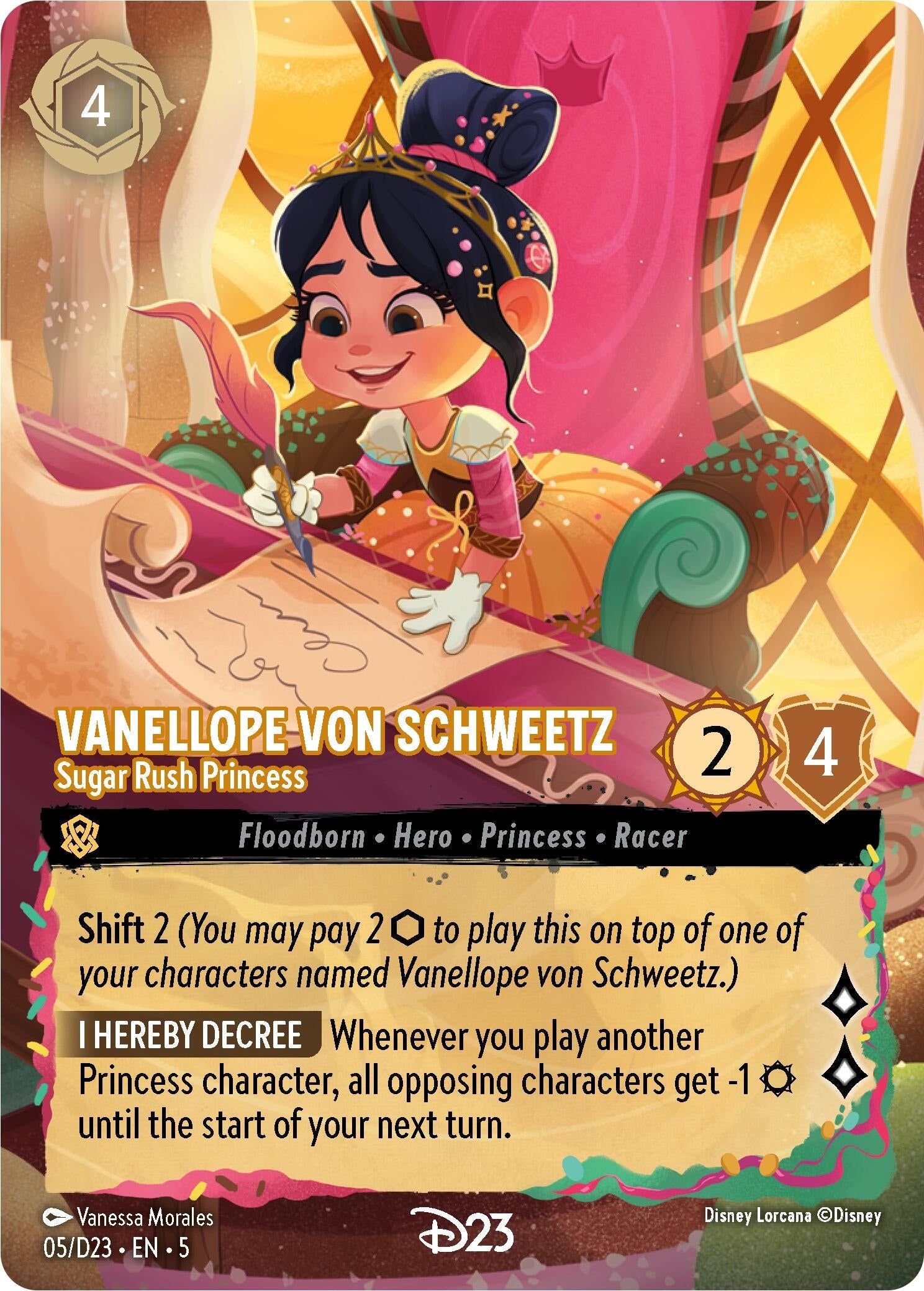 Vanellope von Schweetz - Sugar Rush Princess (5) (D23) - Disney Lorcana Single
