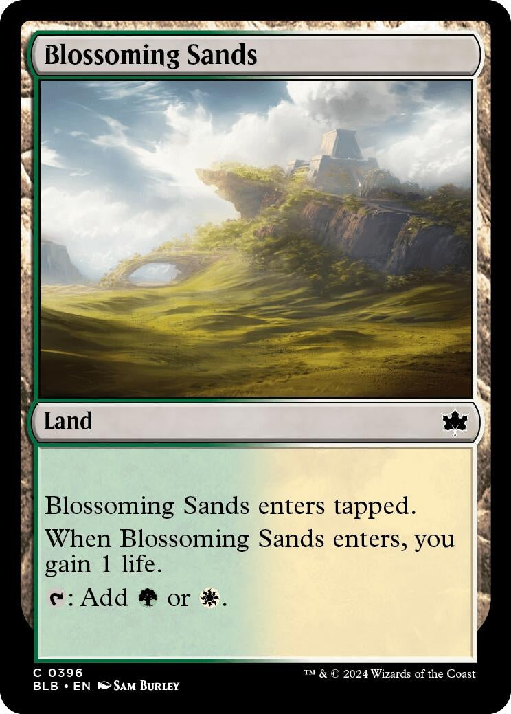 Blossoming Sands (396) [BLB] - MTG Single