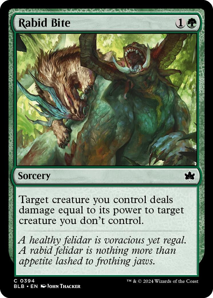 Rabid Bite (394) [BLB] - MTG Single