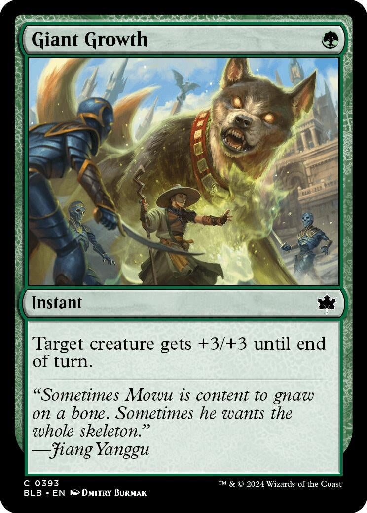 Giant Growth (393) [BLB] - MTG Single