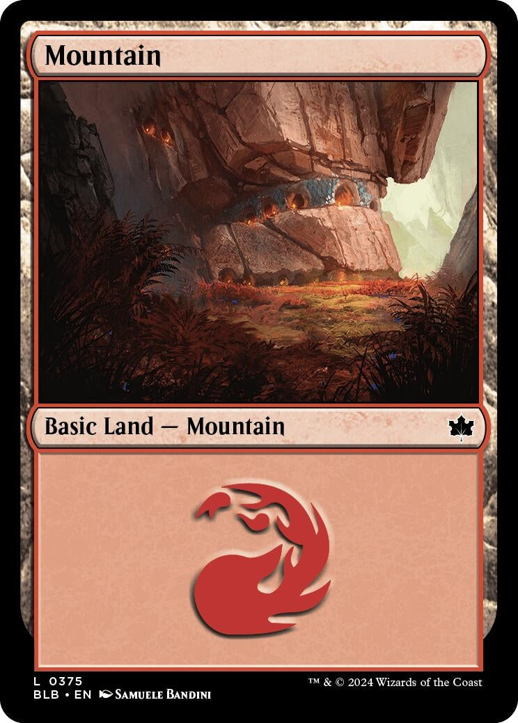 Mountain (0375) (375) [BLB] - MTG Single