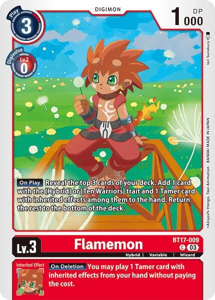 Flamemon (17009) [BT17] - Digimon Card Game Single