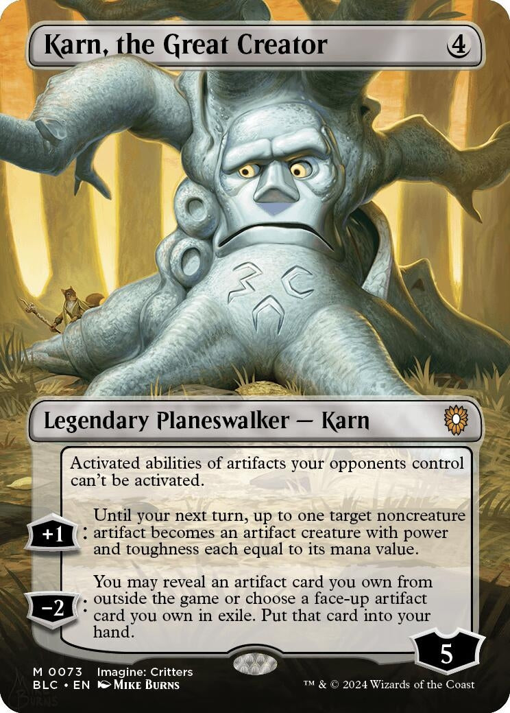 Karn the Great Creator (Borderless) (73) [BLC] - MTG Single