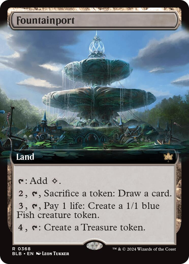 Fountainport (Extended Art) (368) [BLB] - MTG Single