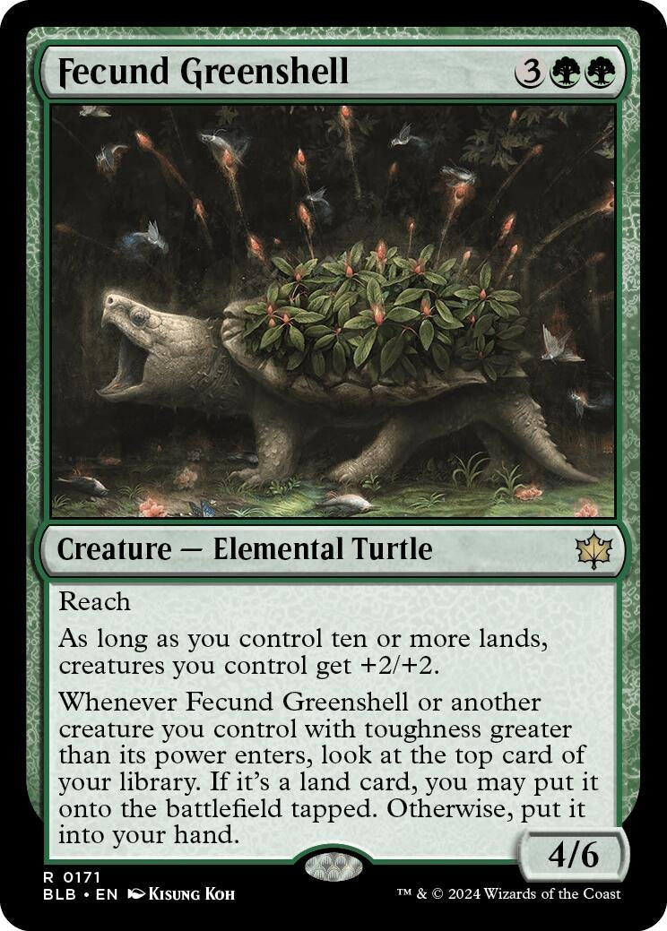 Fecund Greenshell (171) [BLB] - MTG Single