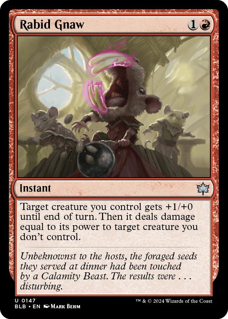 Rabid Gnaw (147) [BLB] - MTG Single