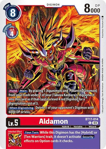 Aldamon (17014) [BT17] - Digimon Card Game Single