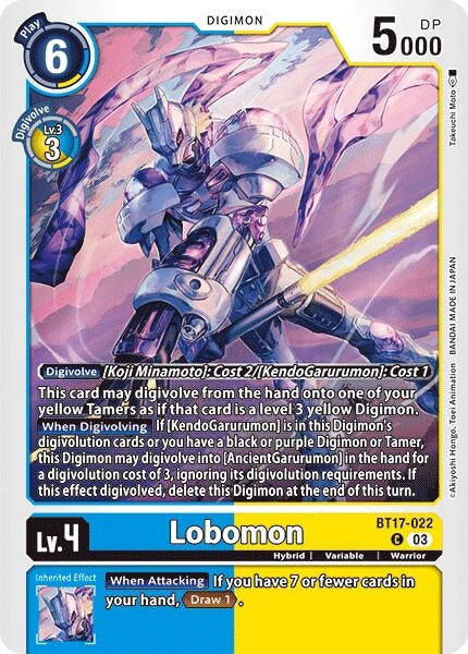 Lobomon (17022) [BT17] - Digimon Card Game Single