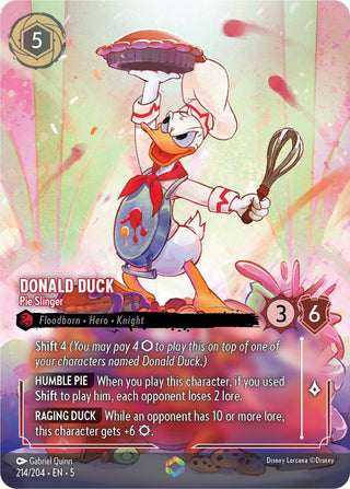 Donald Duck - Pie Slinger (Enchanted) (214) (5) - Disney Lorcana Single