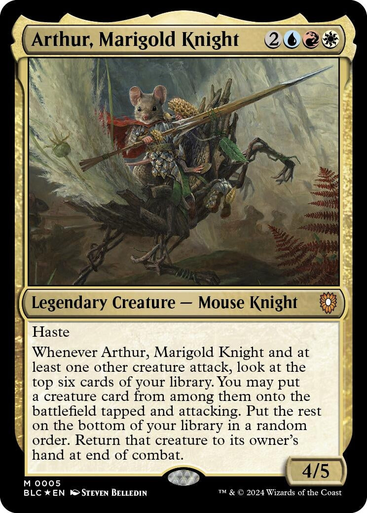 Arthur Marigold Knight (5) [BLC] - MTG Single