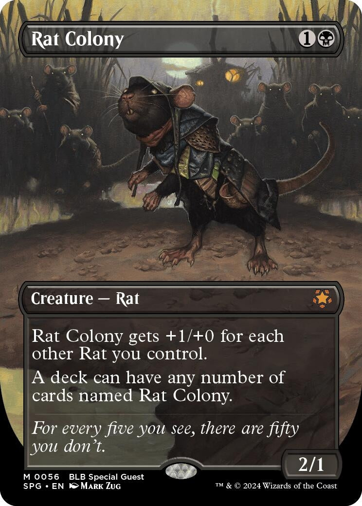 Rat Colony (Borderless) (56) [SPG] - MTG Single