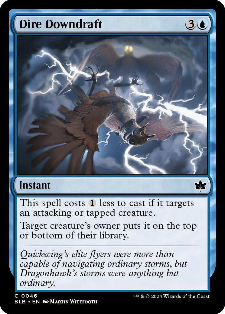 Dire Downdraft (46) [BLB] - MTG Single