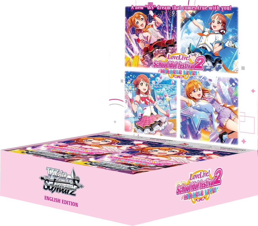 Love Live School idol festival 2 MIRACLE LIVE! Booster Box [SIF] - Weiss Schwarz Sealed