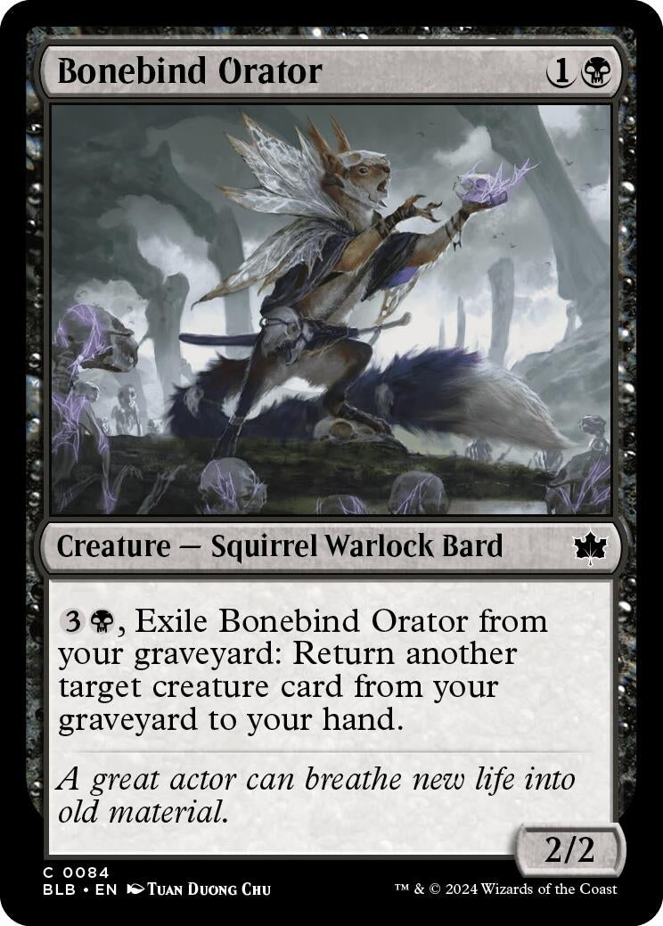 Bonebind Orator (84) [BLB] - MTG Single