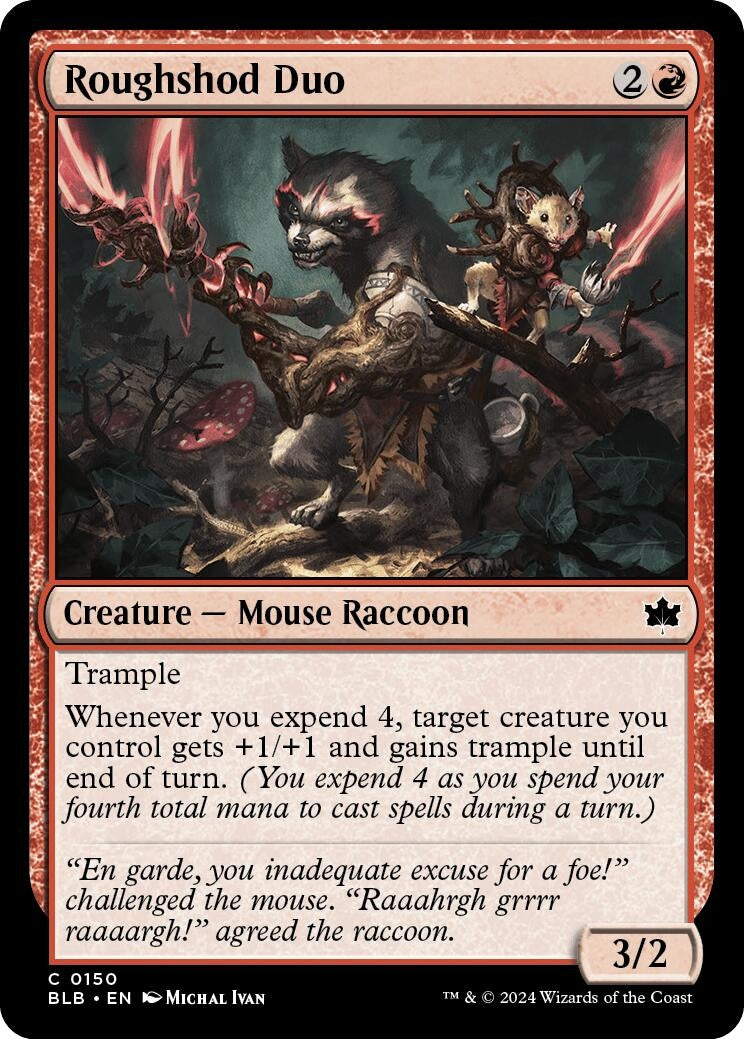 Roughshod Duo (150) [BLB] - MTG Single