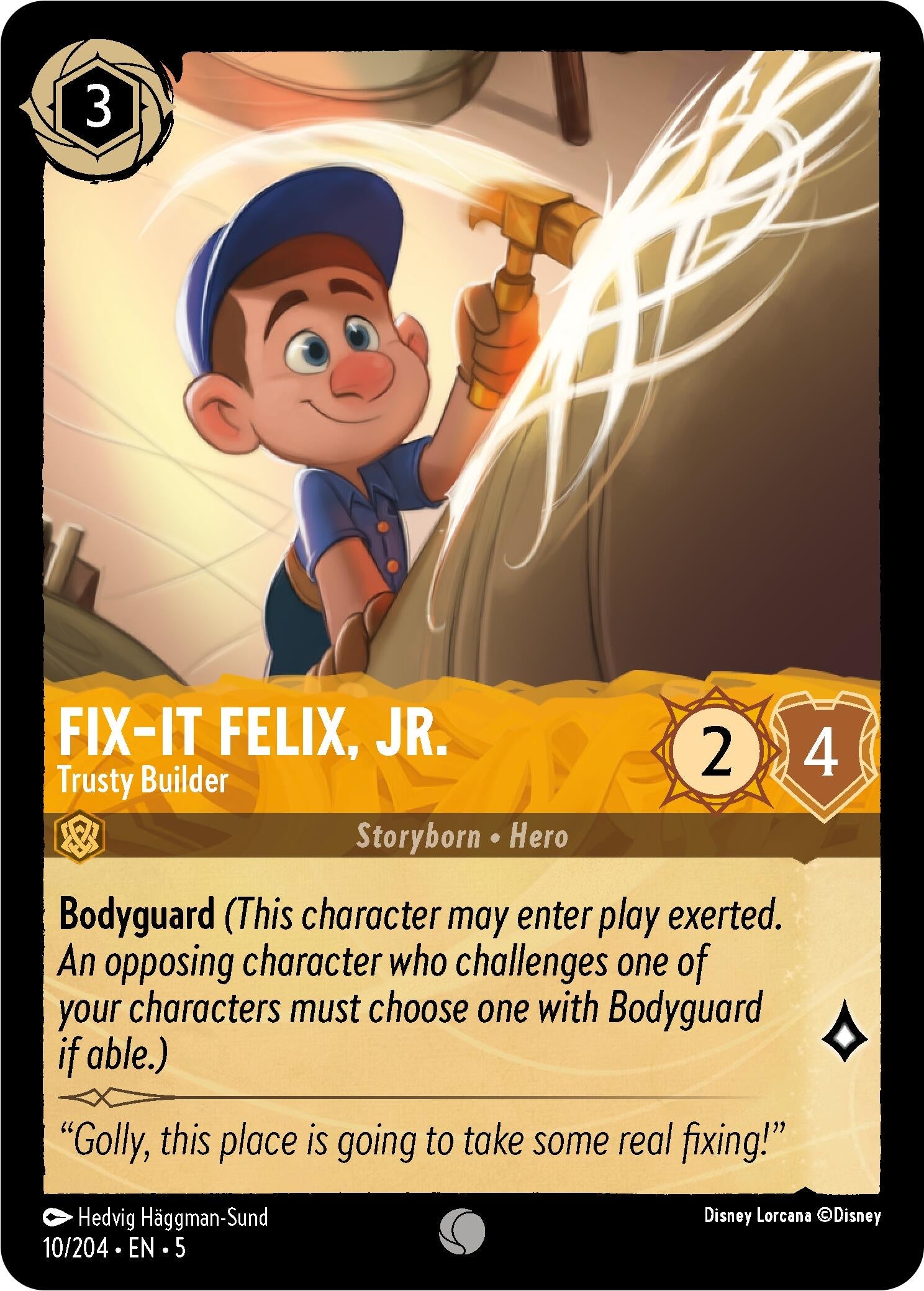 Fix-It Felix Jr. - Trusty Builder (10) (5) - Disney Lorcana Single