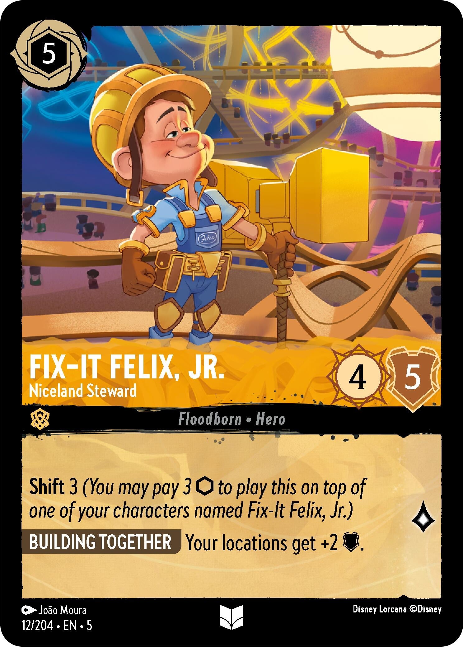 Fix-It Felix Jr. - Niceland Steward (12) (5) - Disney Lorcana Single