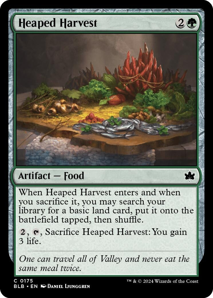 Heaped Harvest (175) [BLB] - MTG Single