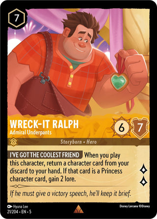 Wreck-It Ralph - Admiral Underpants (21) (5) - Disney Lorcana Single