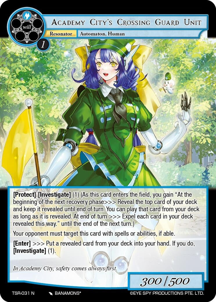 Academy City’s Crossing Guard Unit (31) [TSR] - Force of Will Single
