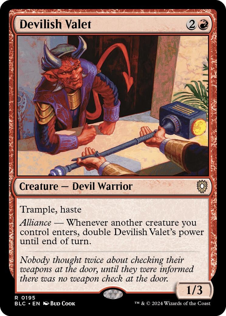 Devilish Valet (195) [BLC] - MTG Single
