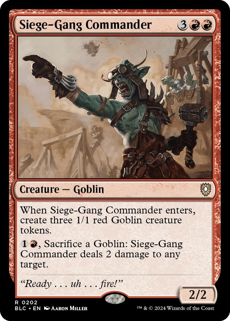 Siege-Gang Commander (202) [BLC] - MTG Single