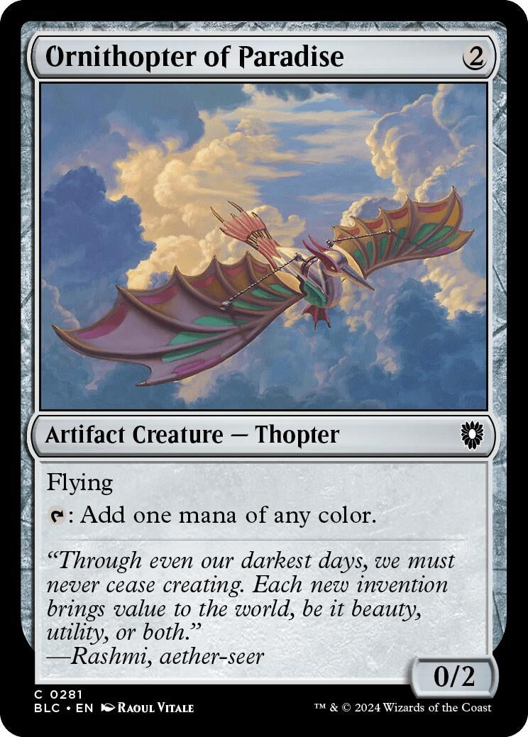 Ornithopter of Paradise (281) [BLC] - MTG Single