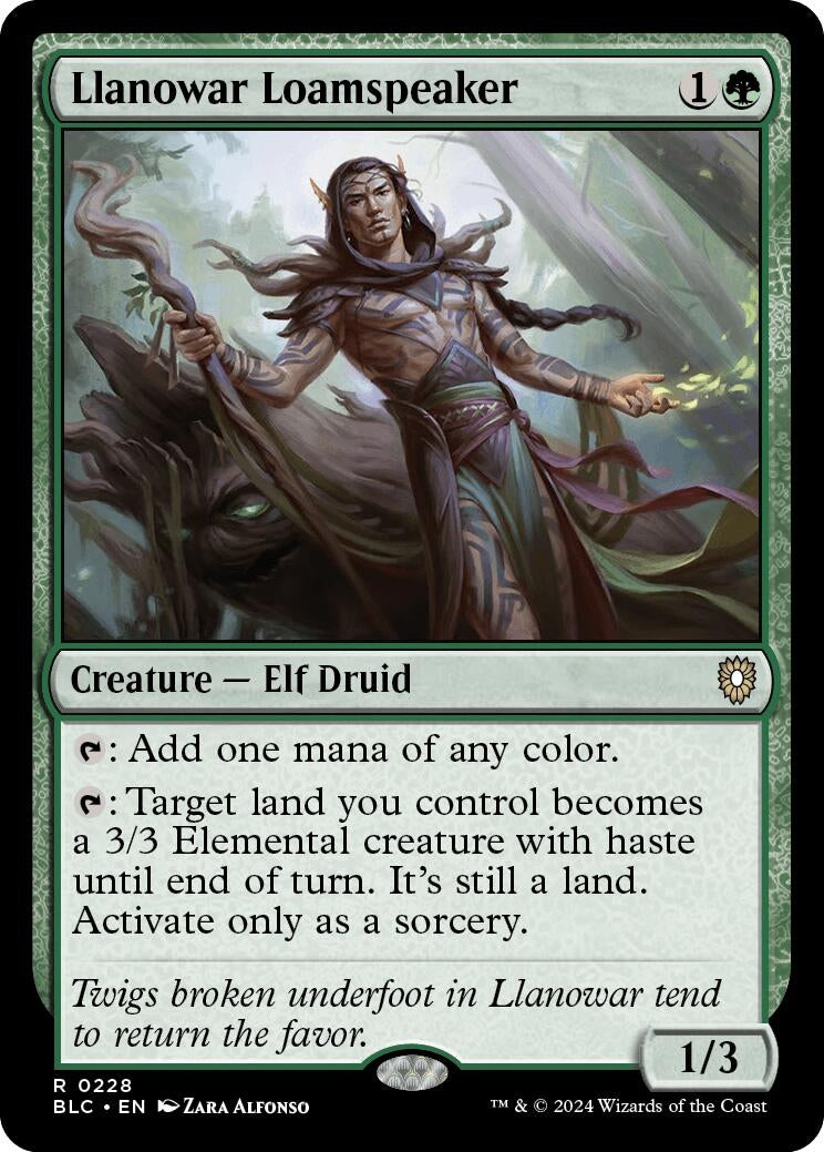 Llanowar Loamspeaker (228) [BLC] - MTG Single