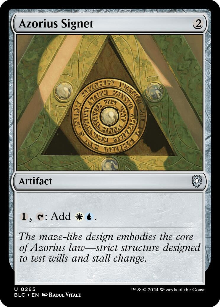 Image for Azorius Signet (265) (Bloomburrow) - Magic: The Gathering