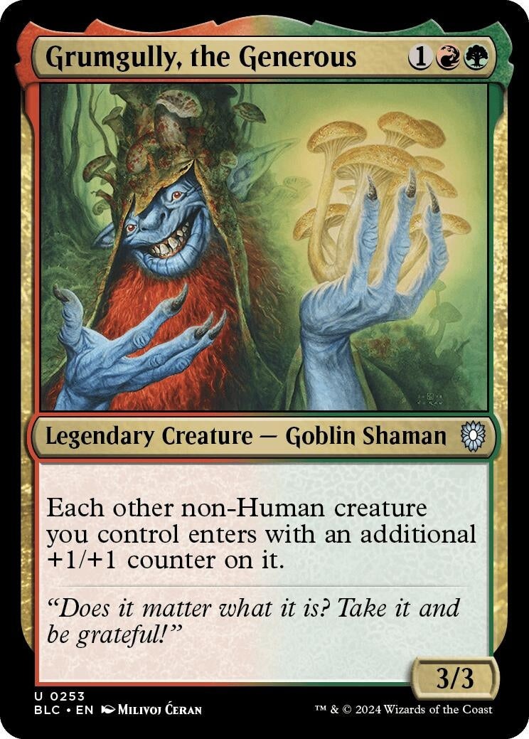 Grumgully the Generous (253) [BLC] - MTG Single