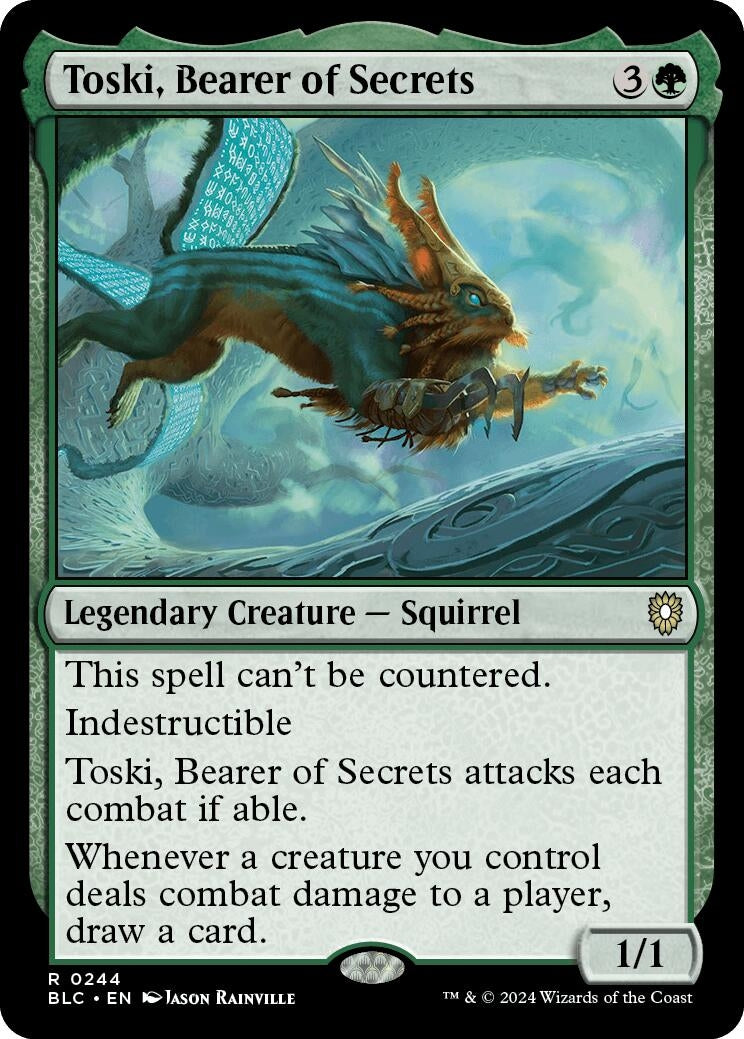 Toski Bearer of Secrets (244) [BLC] - MTG Single