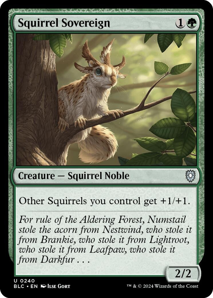 Squirrel Sovereign (240) [BLC] - MTG Single