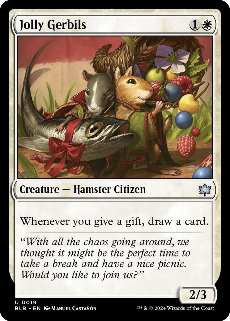 Jolly Gerbils (19) [BLB] - MTG Single