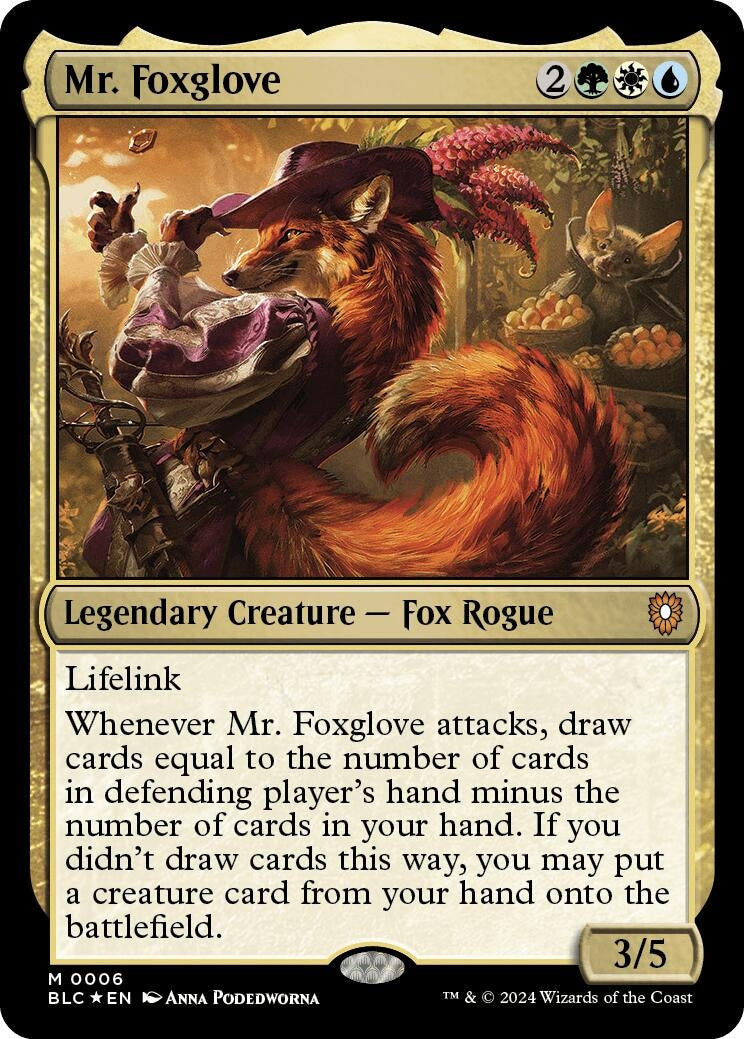 Mr. Foxglove (6) [BLC] - MTG Single
